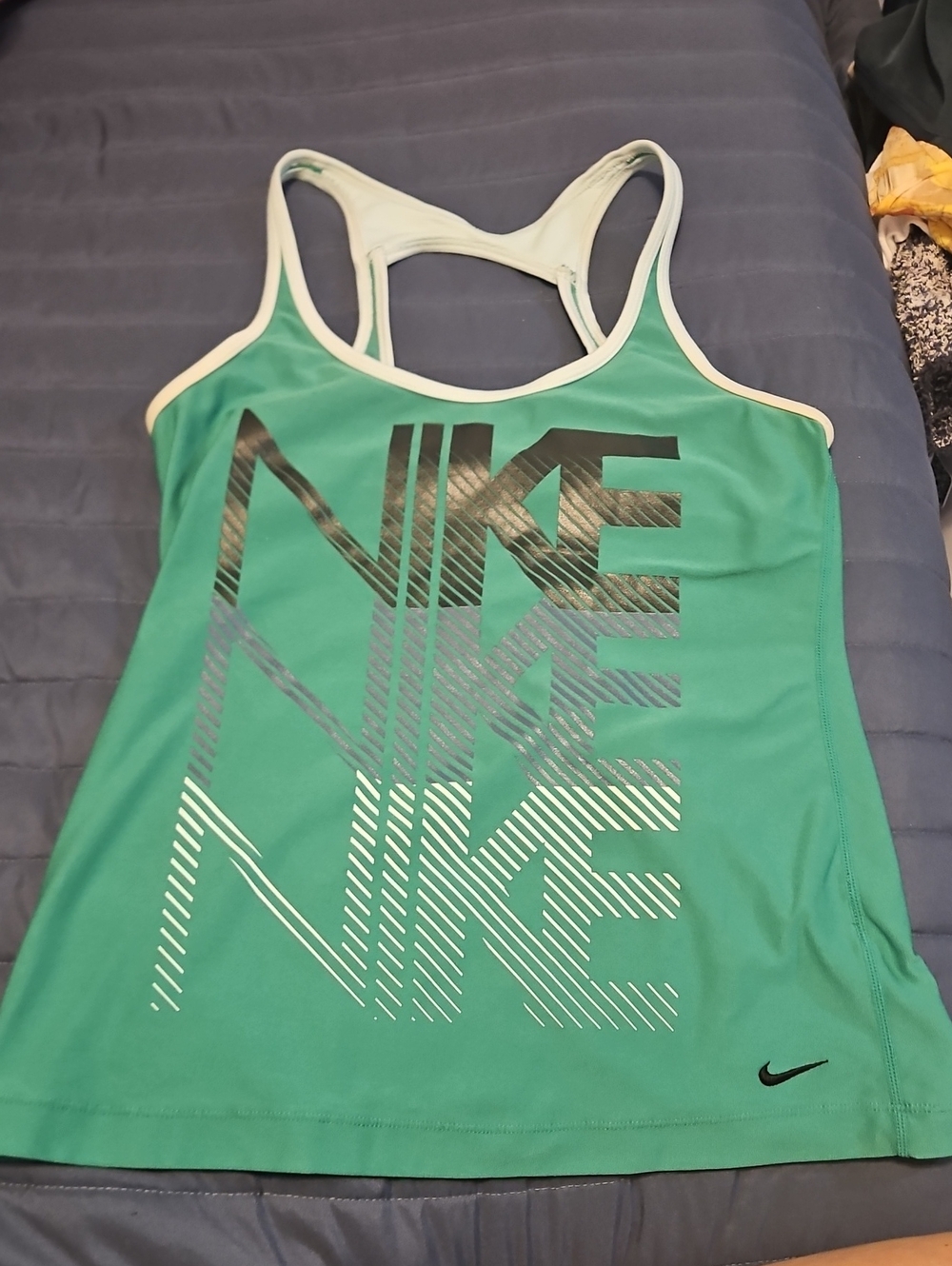 Nike Women’s Classic Green Graphic Racerback Tank
